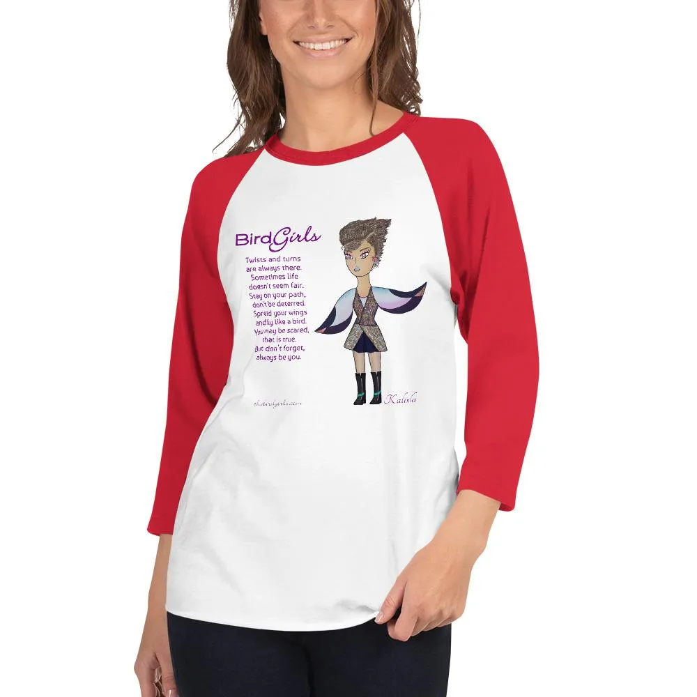 Kalinda 3/4 sleeve raglan shirt
