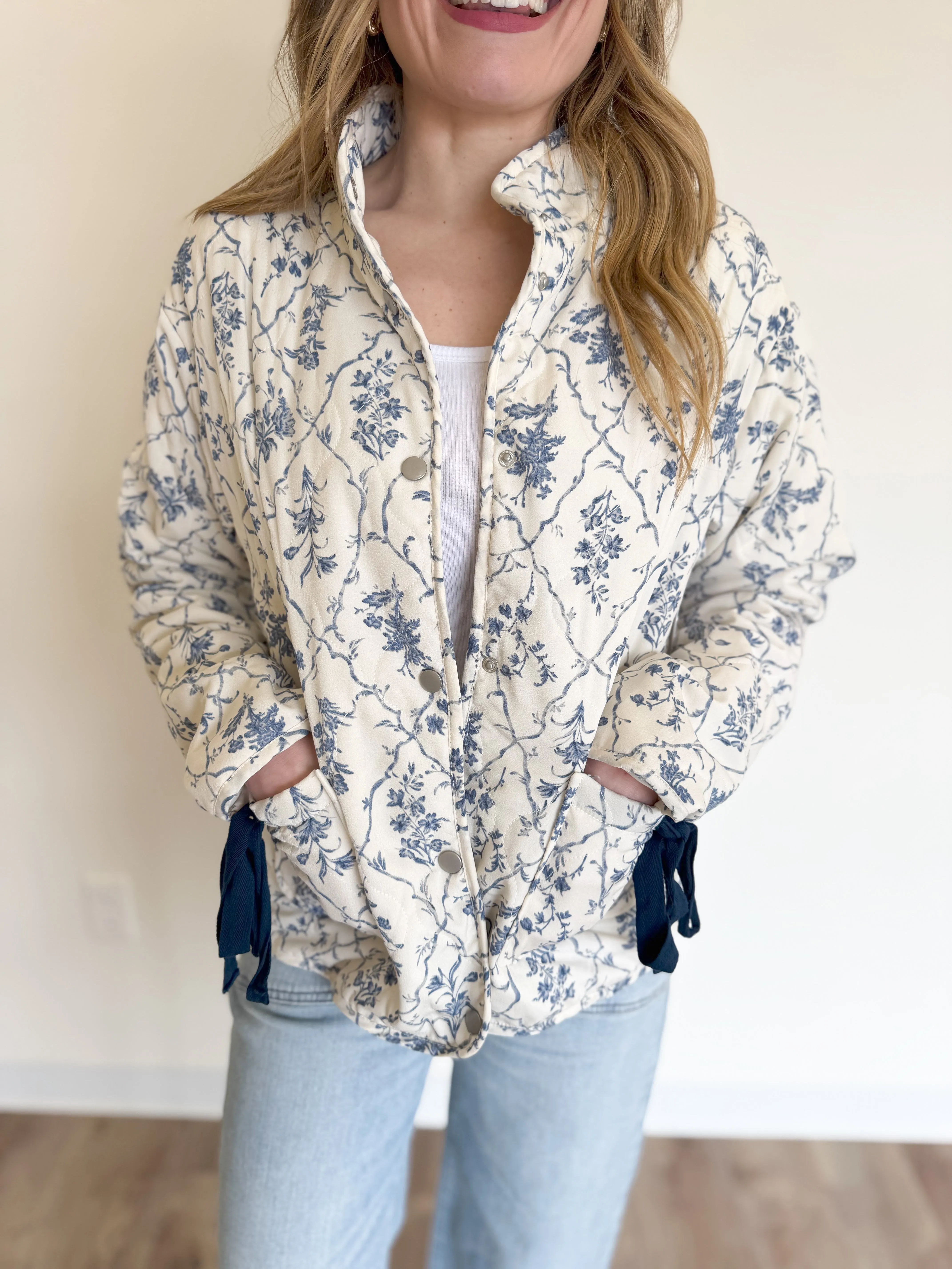 Karis Printed Pattern Padded Jacket
