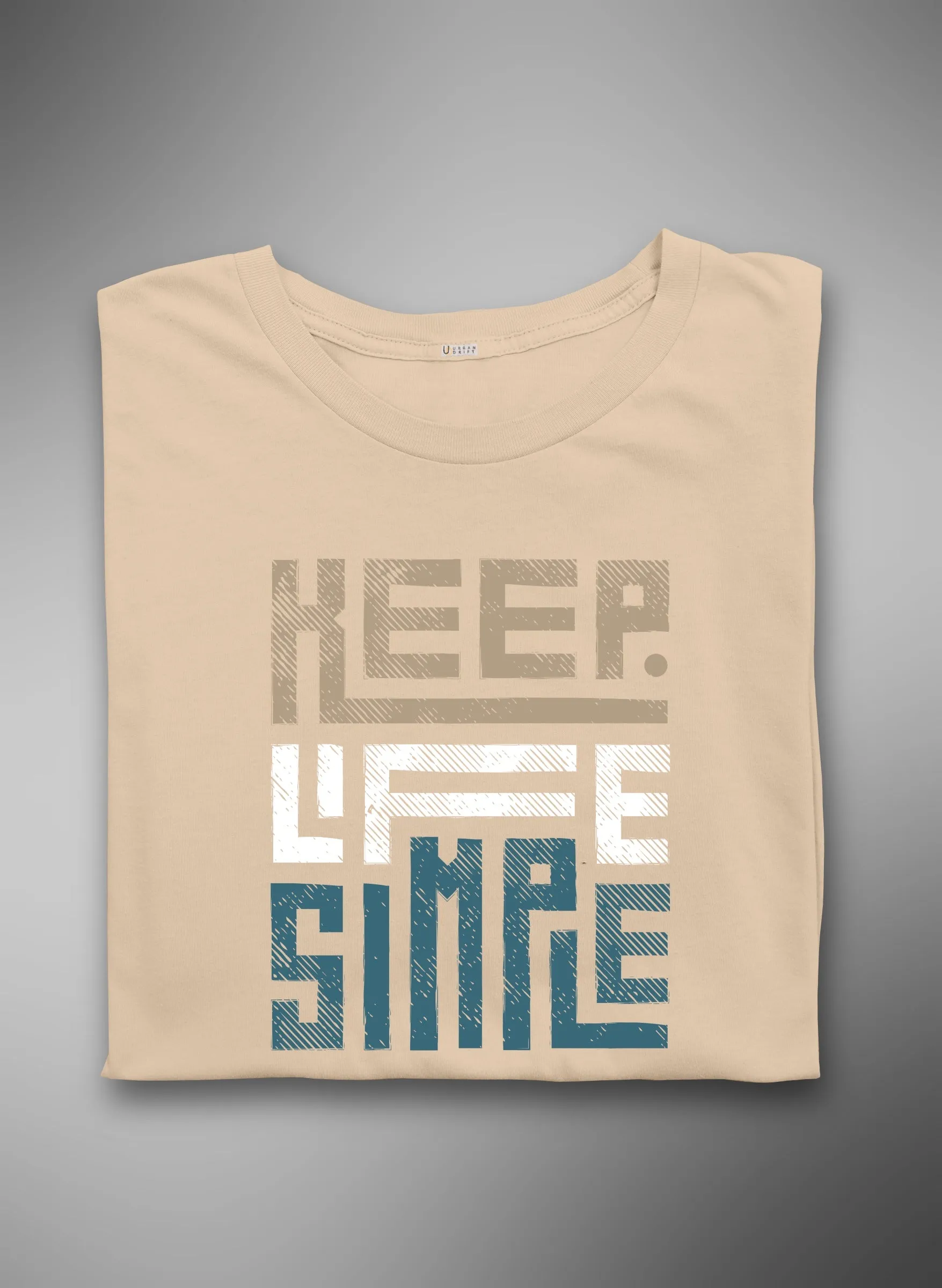 Keep Life Simple Sandal Half Sleeve T-Shirt