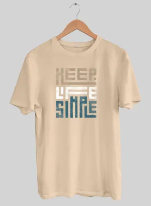 Keep Life Simple Sandal Half Sleeve T-Shirt
