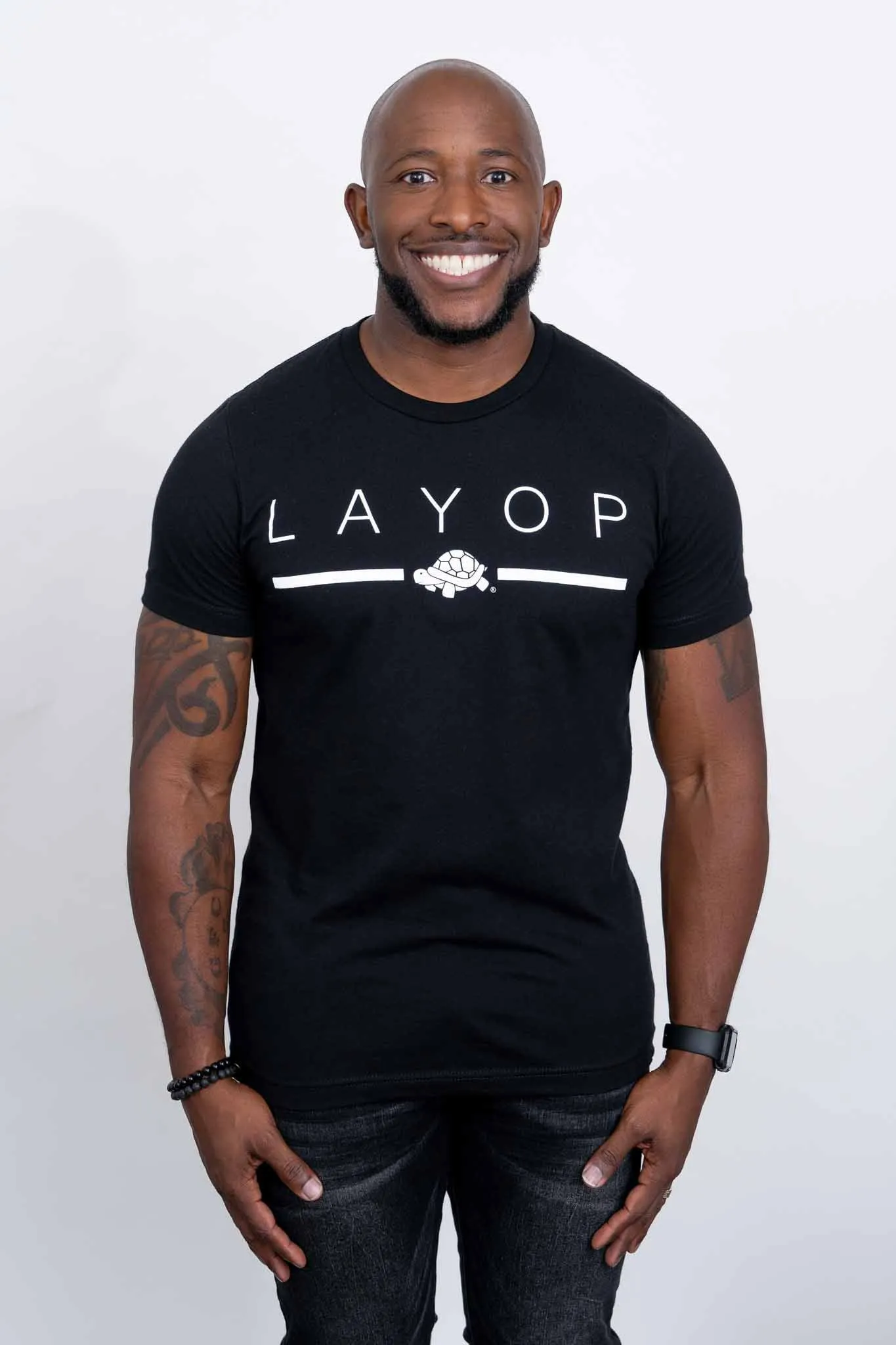 LAYOP Branded Tee [Black]