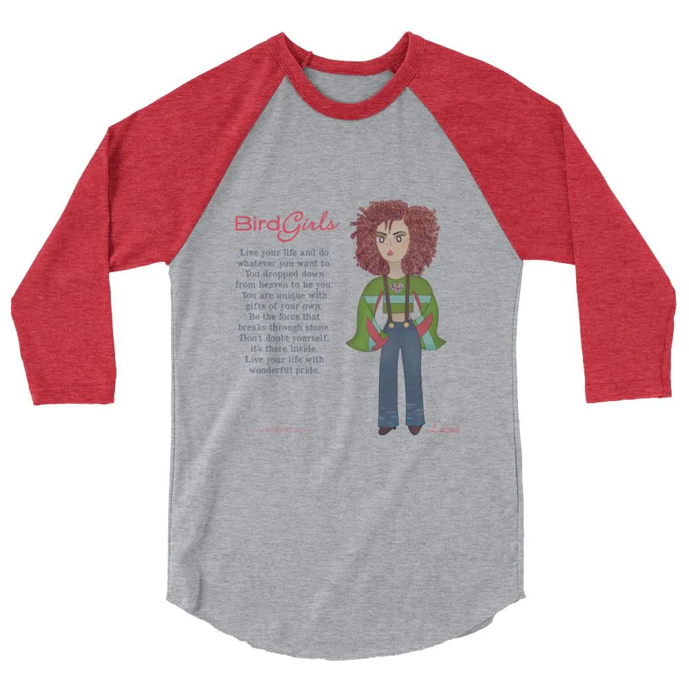 Lazuli 3/4 sleeve raglan shirt