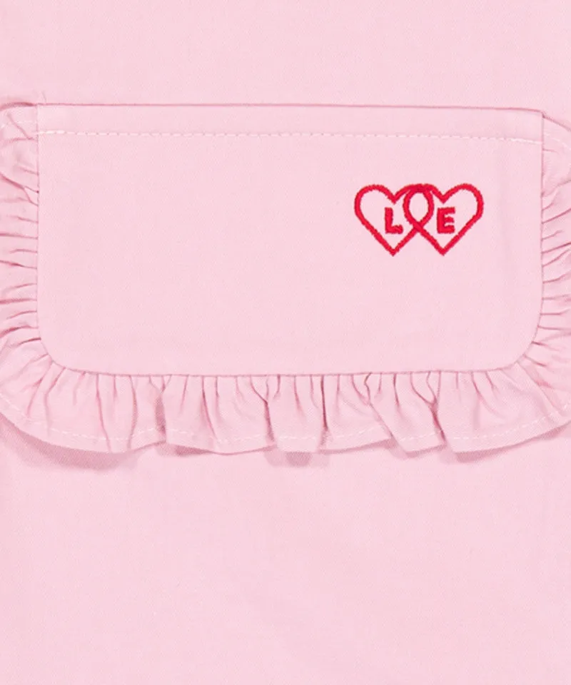 LE SONNET Frill Vest Top - Pink