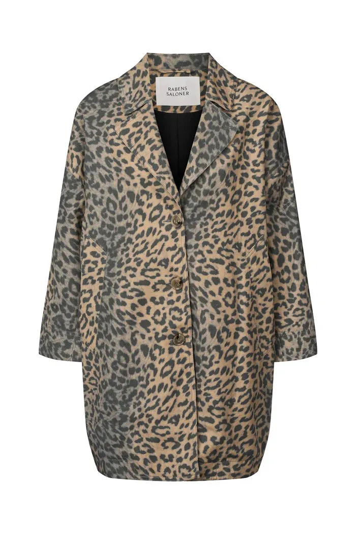 Leopard print Oversize Jacket