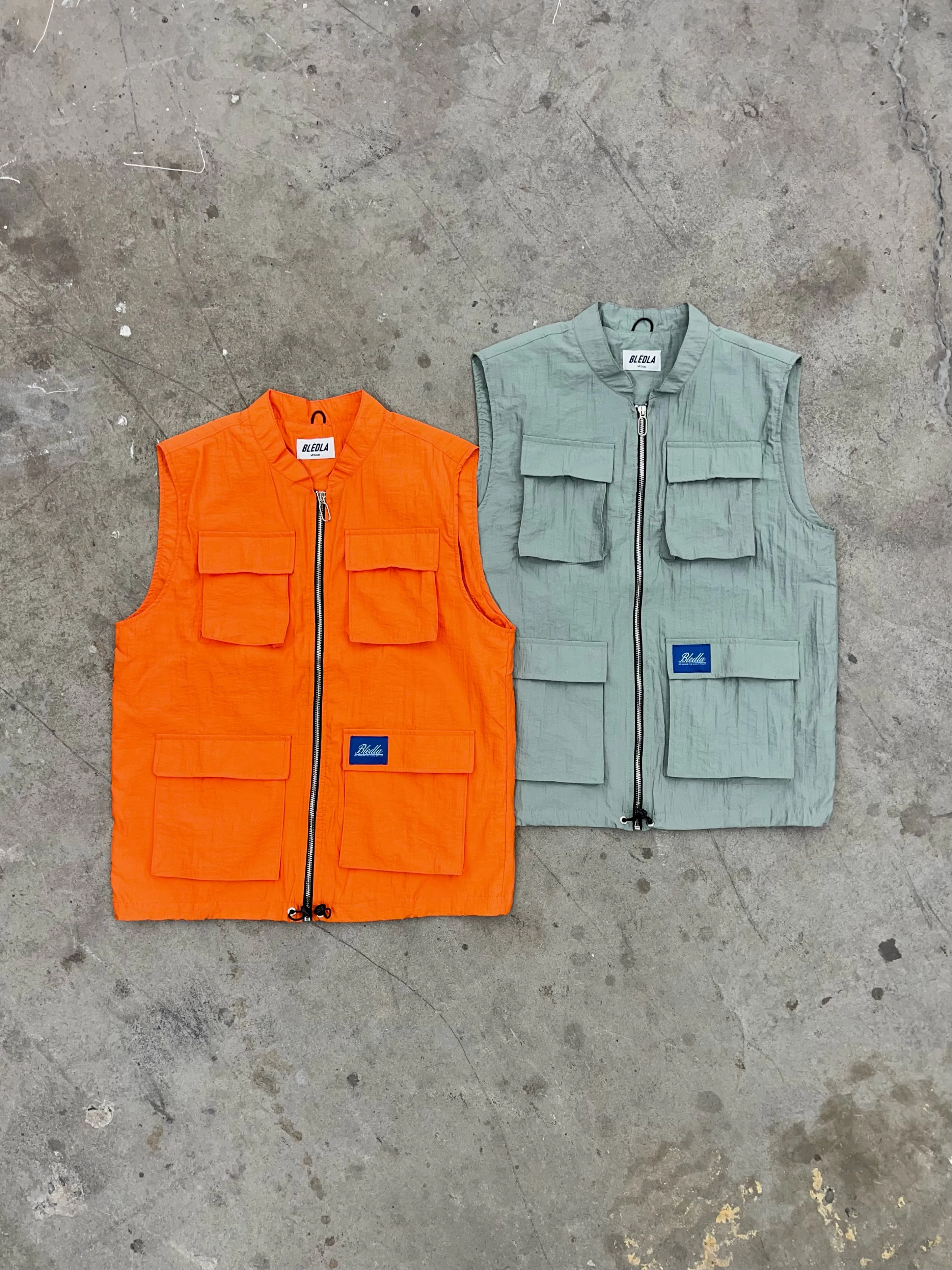 Lite Nylon Cargo Vest - Mint