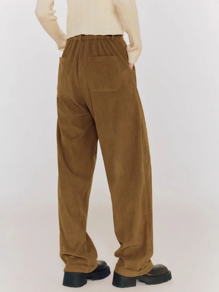 Loose Lazy Corduroy Pants