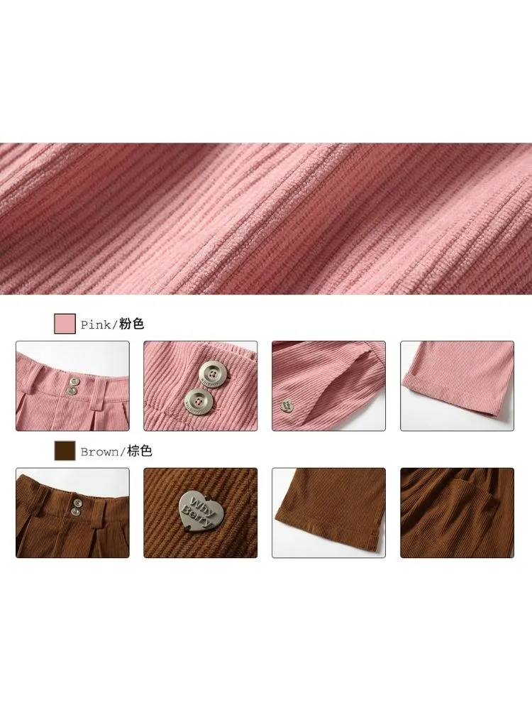 Loose Lazy Corduroy Pants