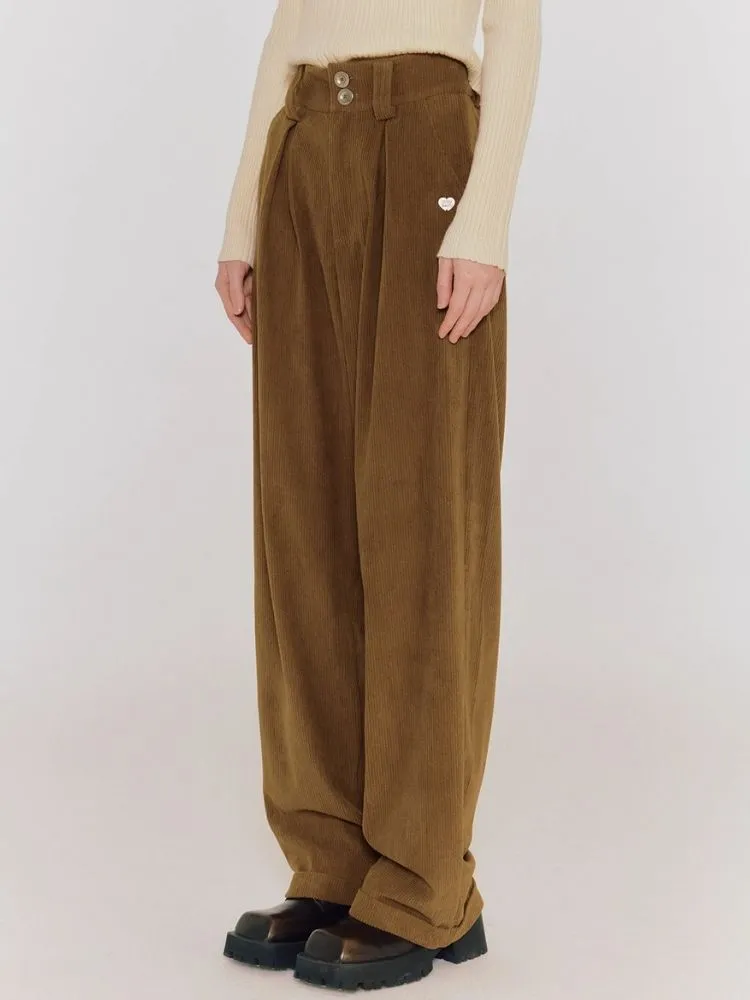 Loose Lazy Corduroy Pants