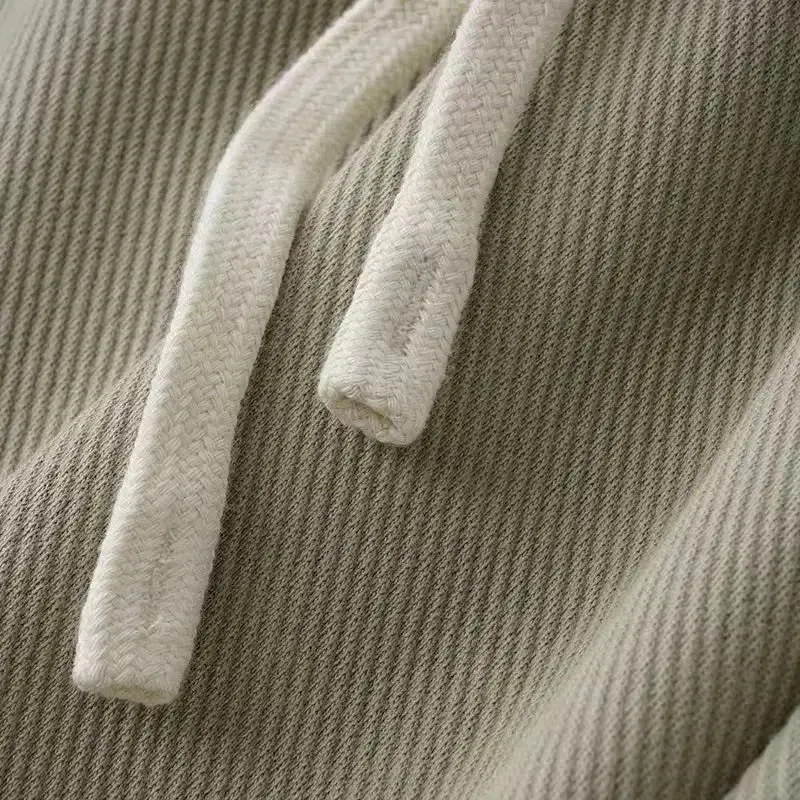 Loose Straight Casual Pants: Elastic Waist Draped Sweatpants