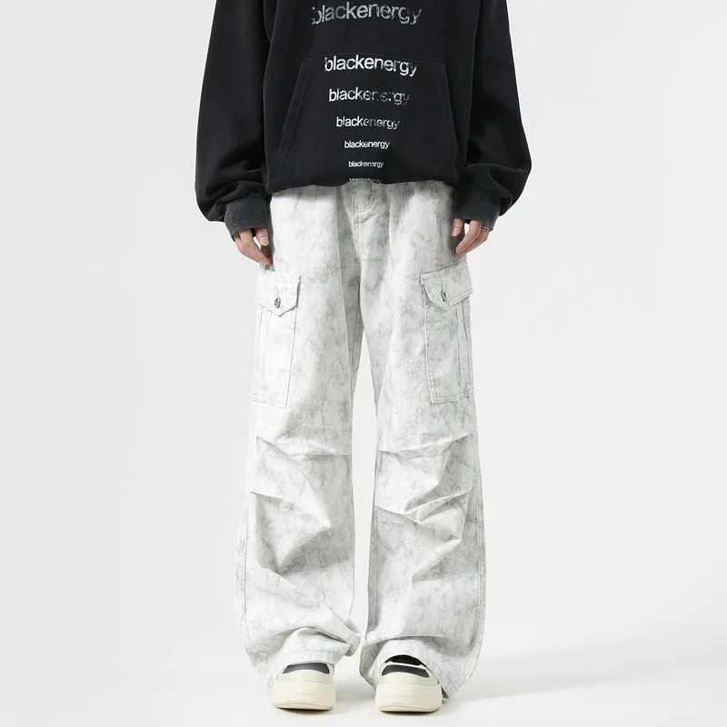 Loose Straight-Leg Cargo Pants