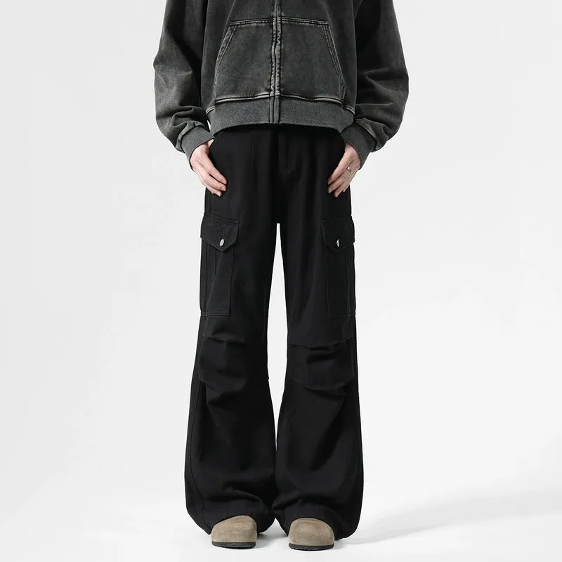Loose Straight-Leg Cargo Pants