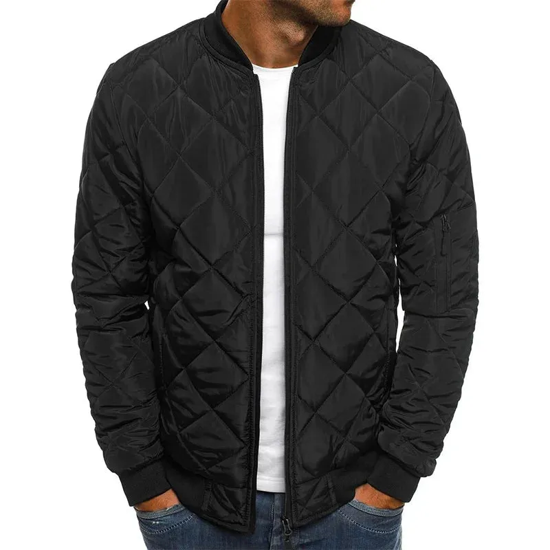 LORENZO™ Diamond Pattern Cotton Jacket