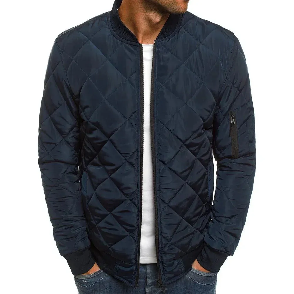 LORENZO™ Diamond Pattern Cotton Jacket