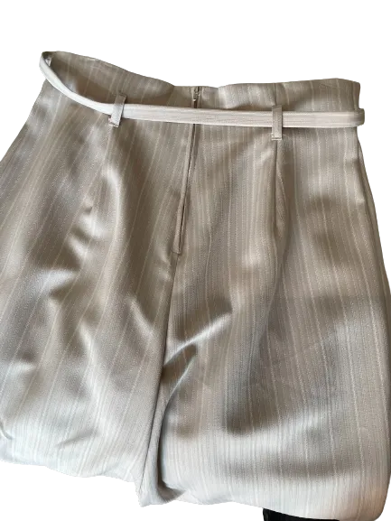 M Collection Cream Pinstripe Pantsuit