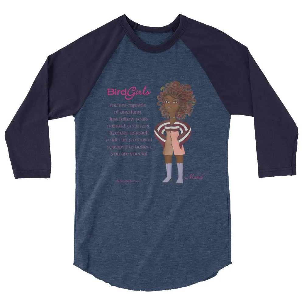 Mahalia 3/4 sleeve raglan shirt