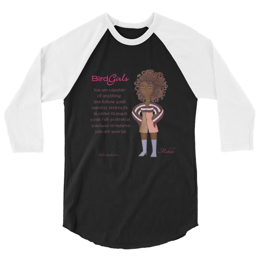 Mahalia 3/4 sleeve raglan shirt