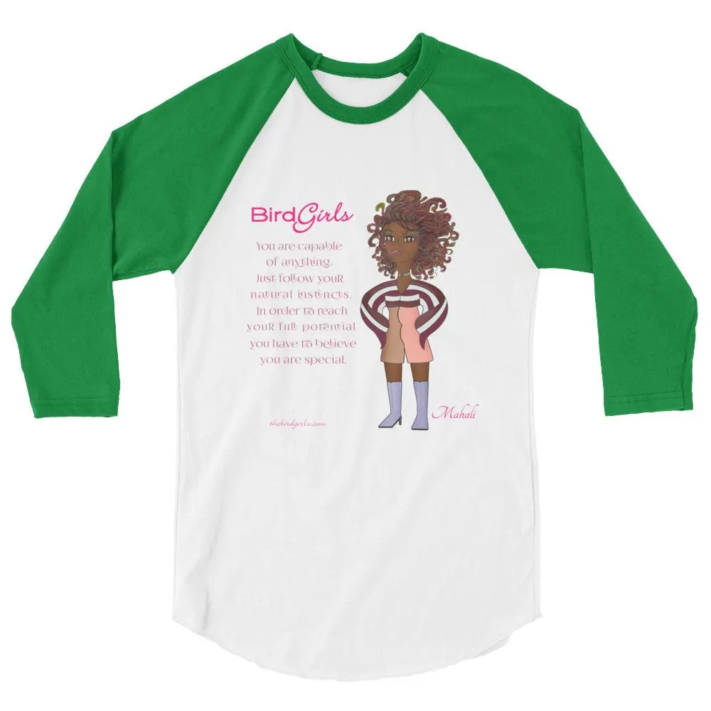 Mahalia 3/4 sleeve raglan shirt
