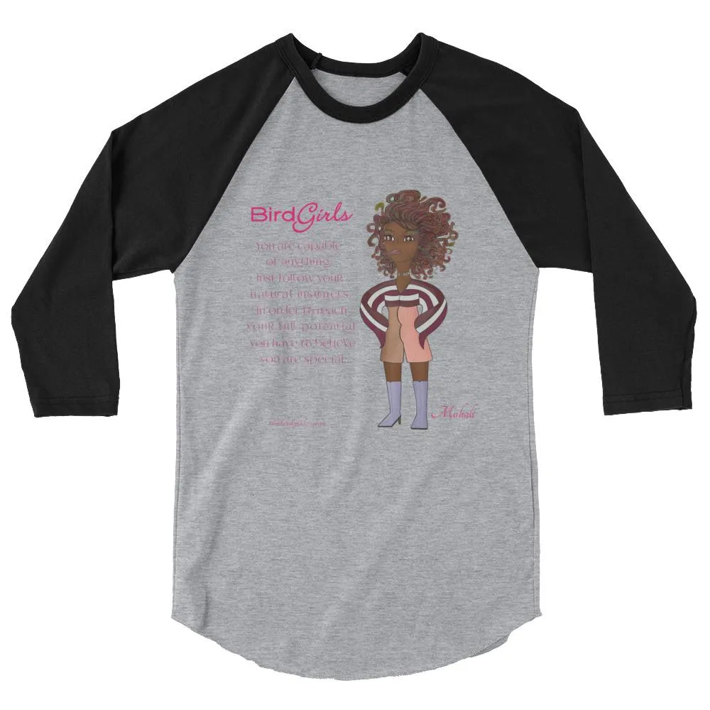 Mahalia 3/4 sleeve raglan shirt