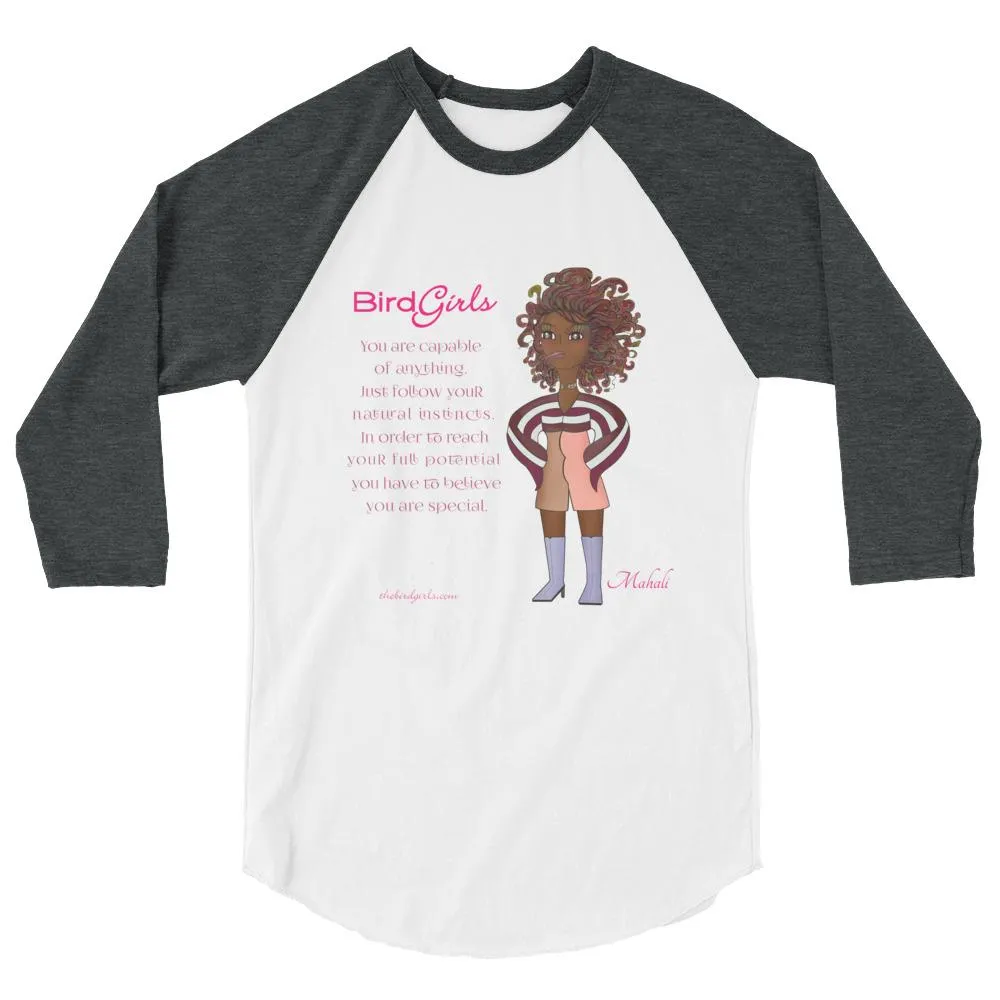 Mahalia 3/4 sleeve raglan shirt
