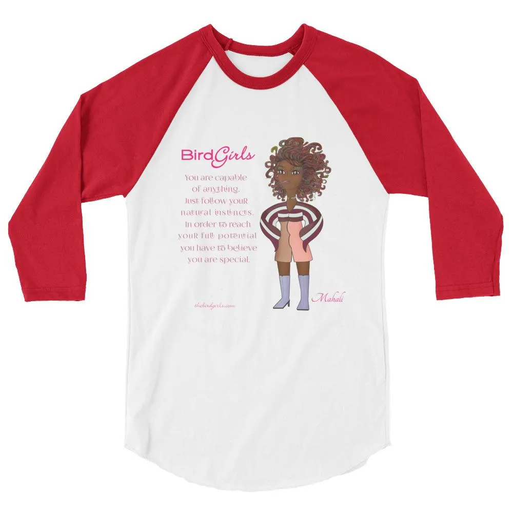 Mahalia 3/4 sleeve raglan shirt