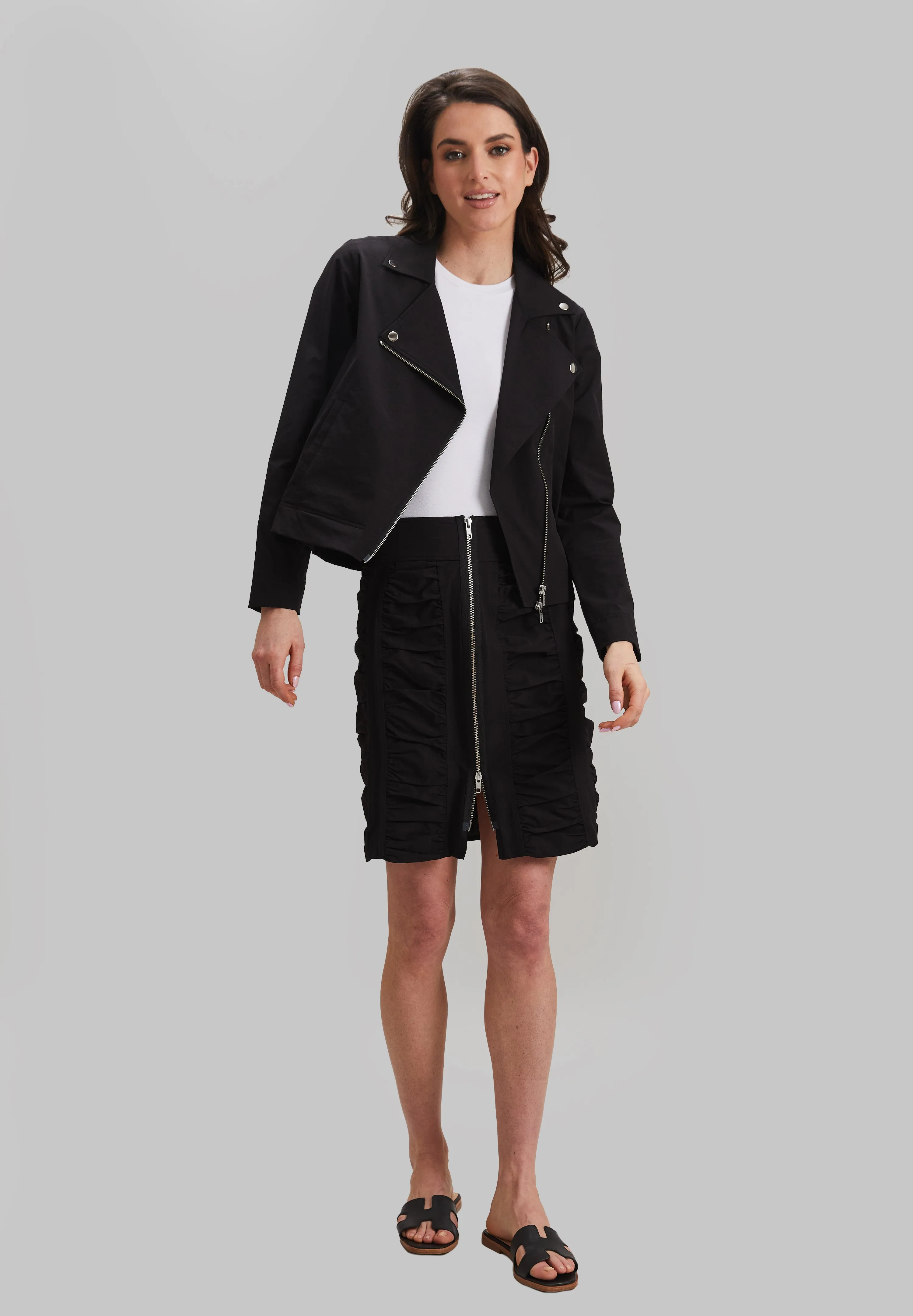 Majestic Stretch Mariel Moto Jacket