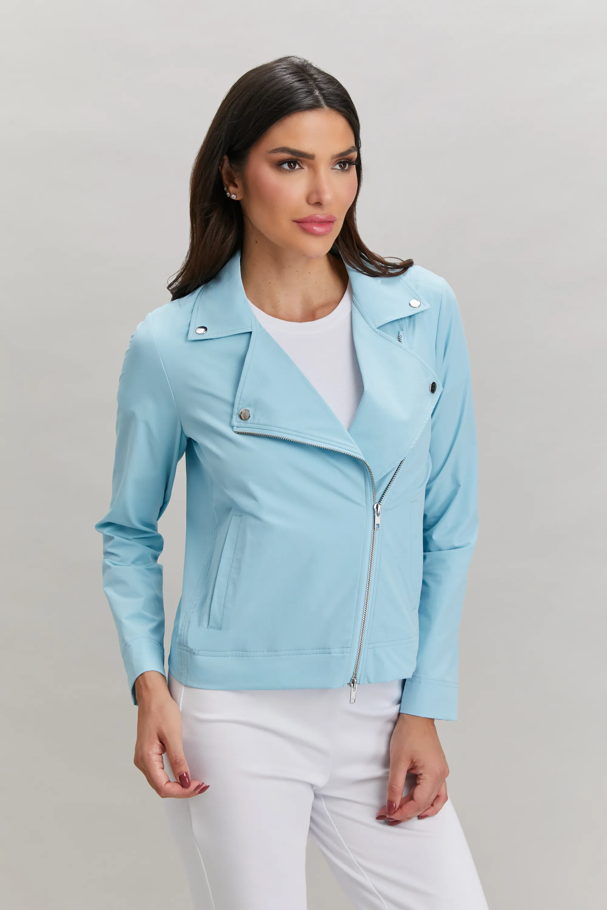 Majestic Stretch Mariel Moto Jacket
