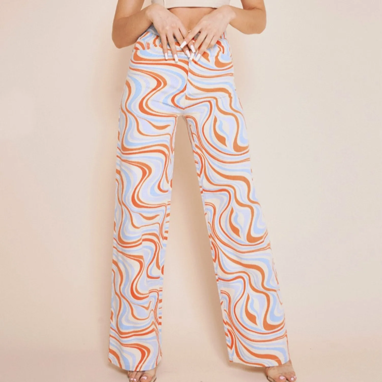Mariah Blue Marble Denim