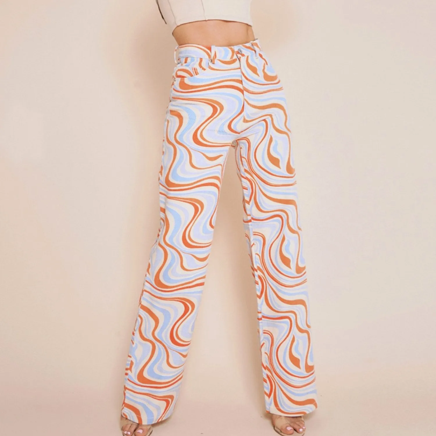 Mariah Blue Marble Denim