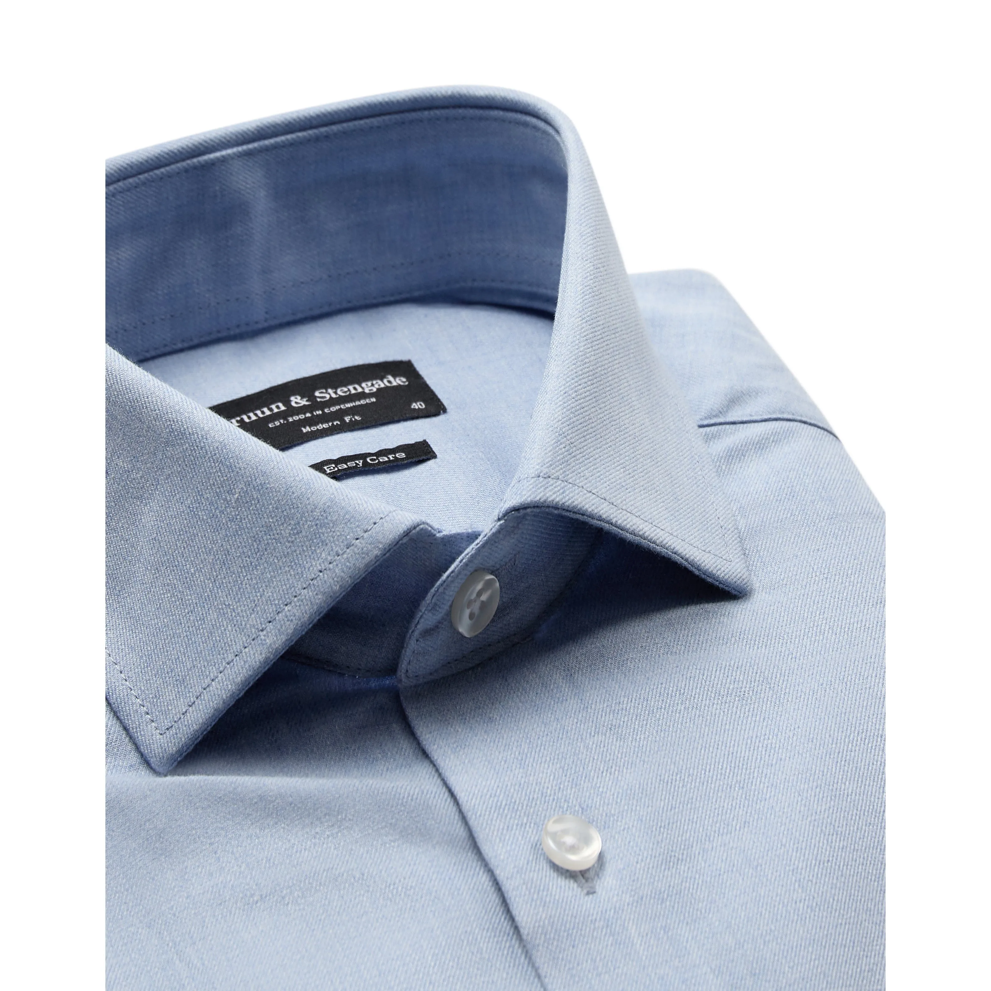 MCCOLLUM MODERN FIT MELANGE COTTON SHIRT