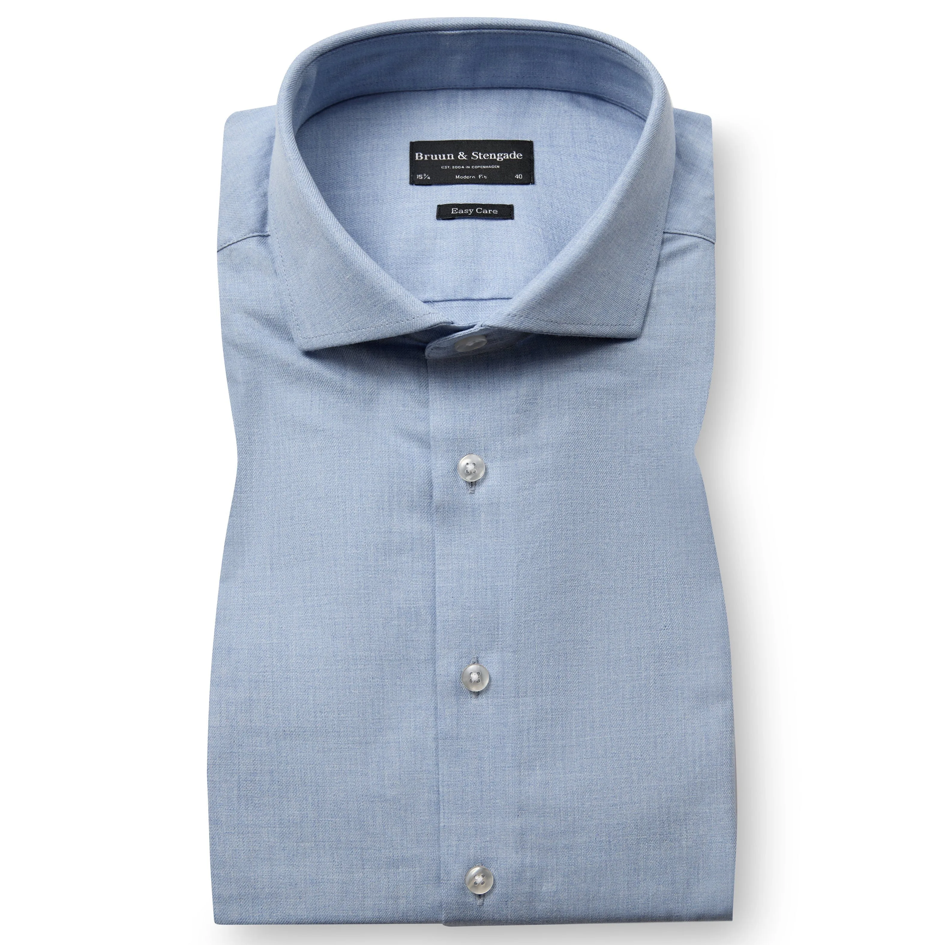 MCCOLLUM MODERN FIT MELANGE COTTON SHIRT