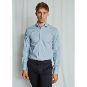 MCCOLLUM MODERN FIT MELANGE COTTON SHIRT