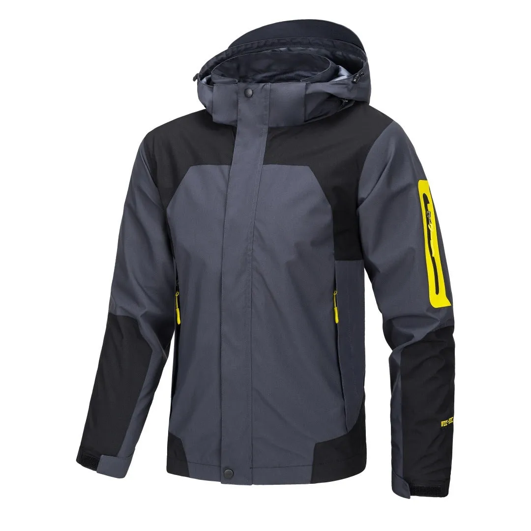 Men's Jacket Thin Outdoor Windproof Hooded Coat
