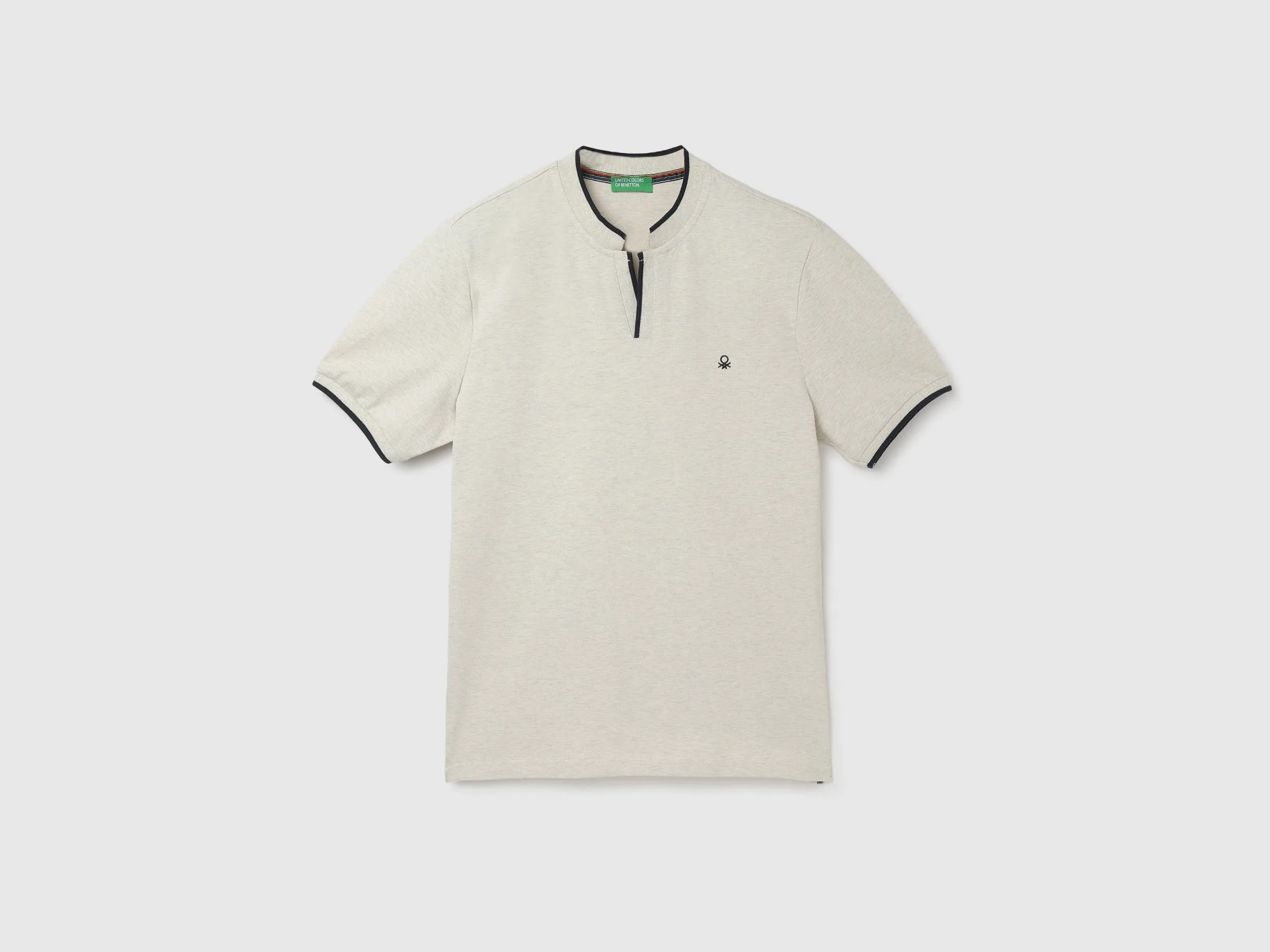 Men's Regular Fit Polo Neck Solid T-Shirt