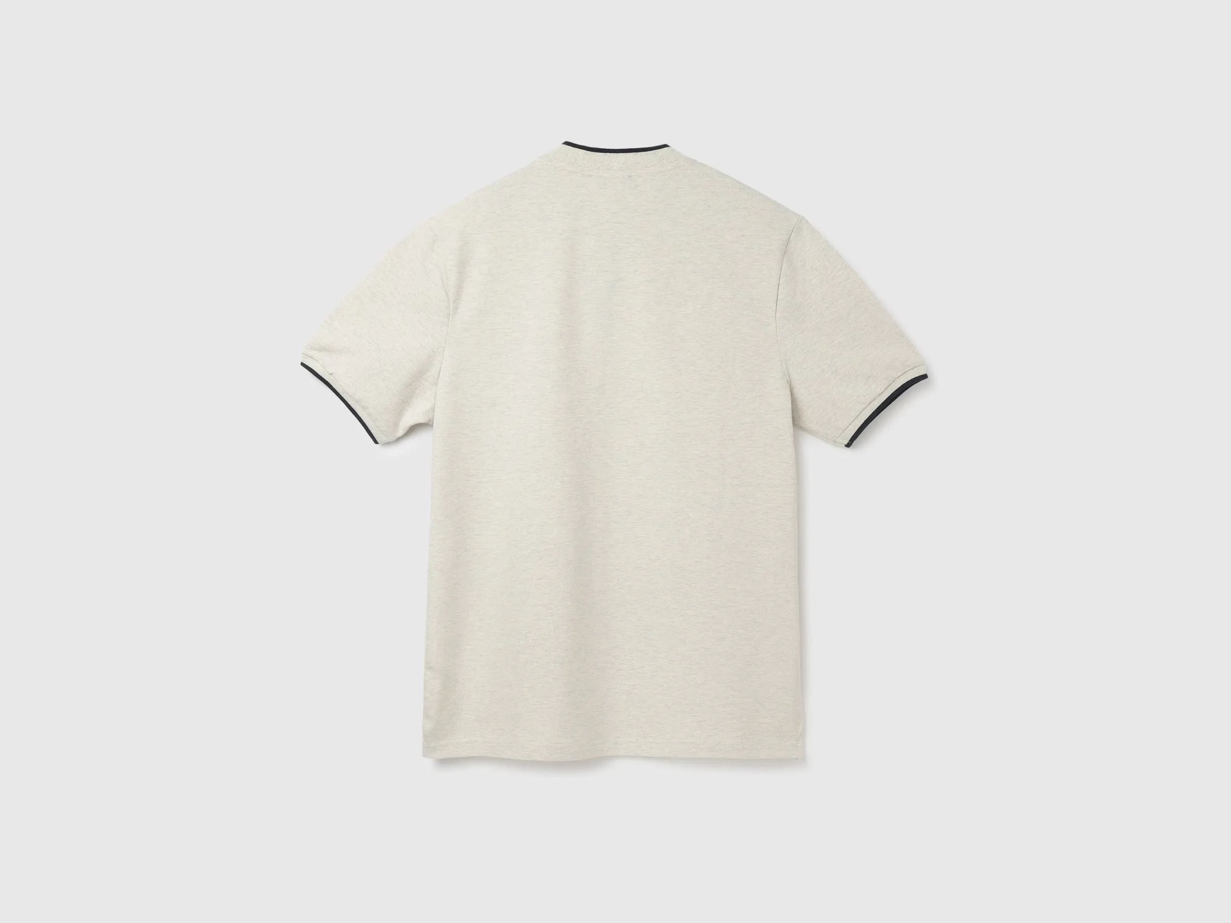 Men's Regular Fit Polo Neck Solid T-Shirt