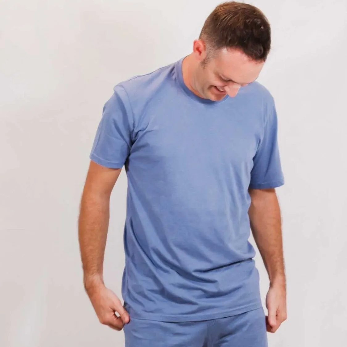 Men's Soft Organic Cotton Short Sleeve Crew Tee | Navy