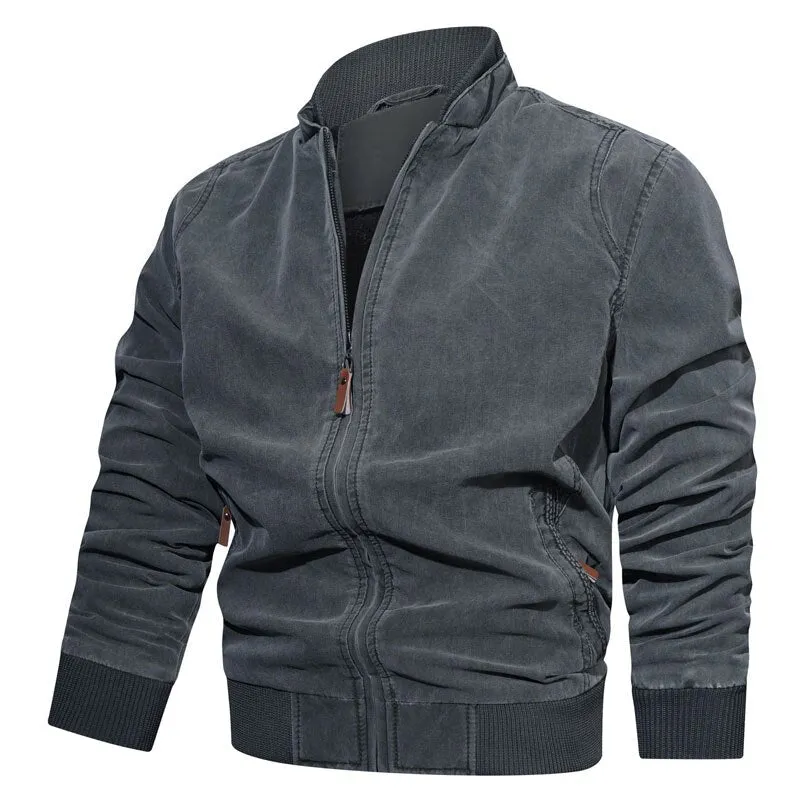 Men’s Stylish High Collar Autumn Jacket