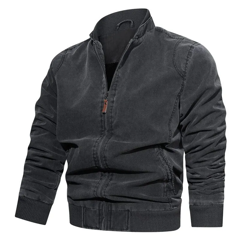 Men’s Stylish High Collar Autumn Jacket