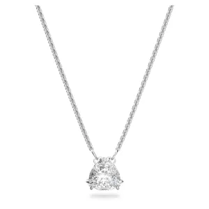 Millenia Pendant, Trilliant Cut Crystal, White, Rhodium Plated 5628352