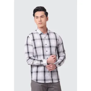 MOC Kemeja Lengan Panjang Pria BILSTON - WHITE