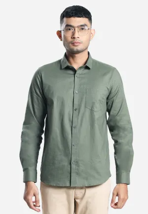 MOC Kemeja Lengan Panjang Pria CASPIAN-GREEN