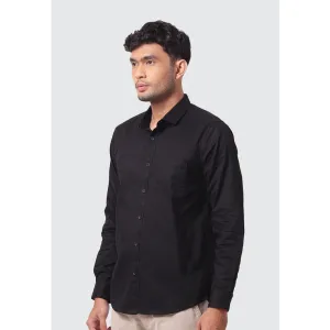 MOC Kemeja Lengan Panjang Pria COOPER - BLACK