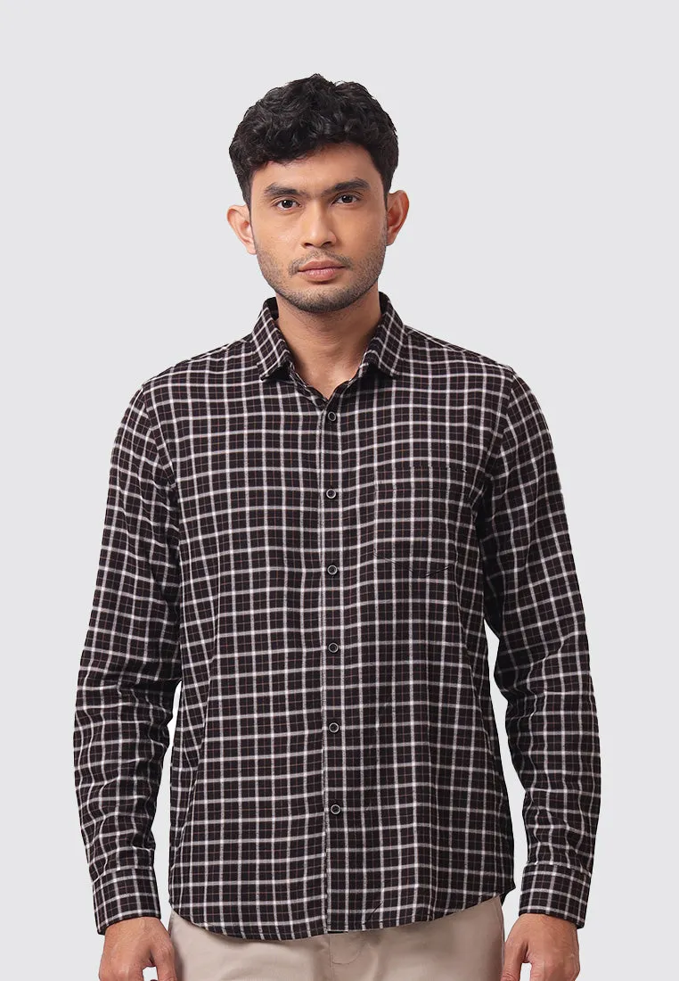 MOC Kemeja Lengan Panjang Pria GRAHAM - BLACK