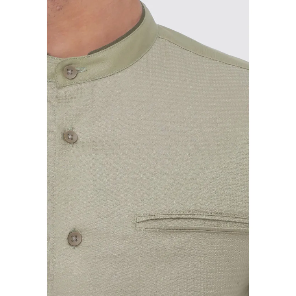 MOC Kemeja Lengan Panjang Pria NADEED - SAGE