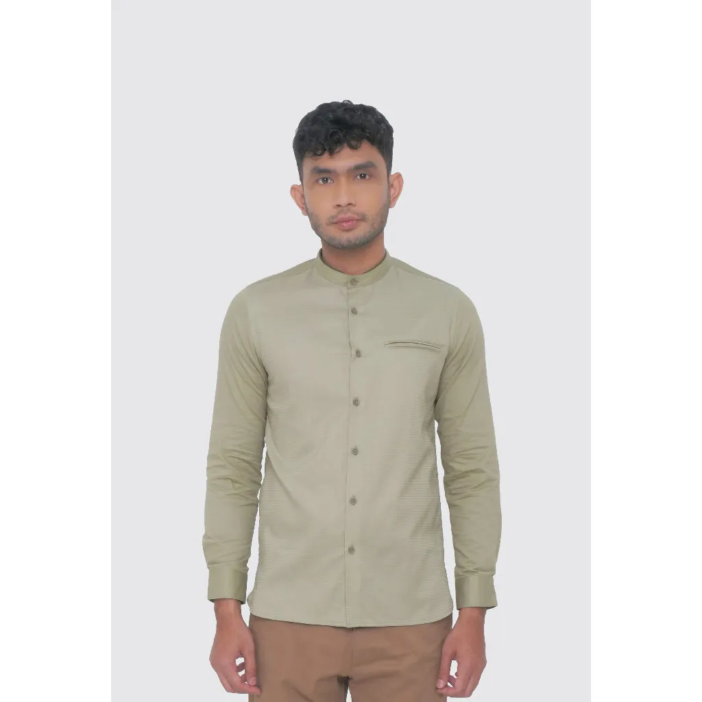 MOC Kemeja Lengan Panjang Pria NADEED - SAGE
