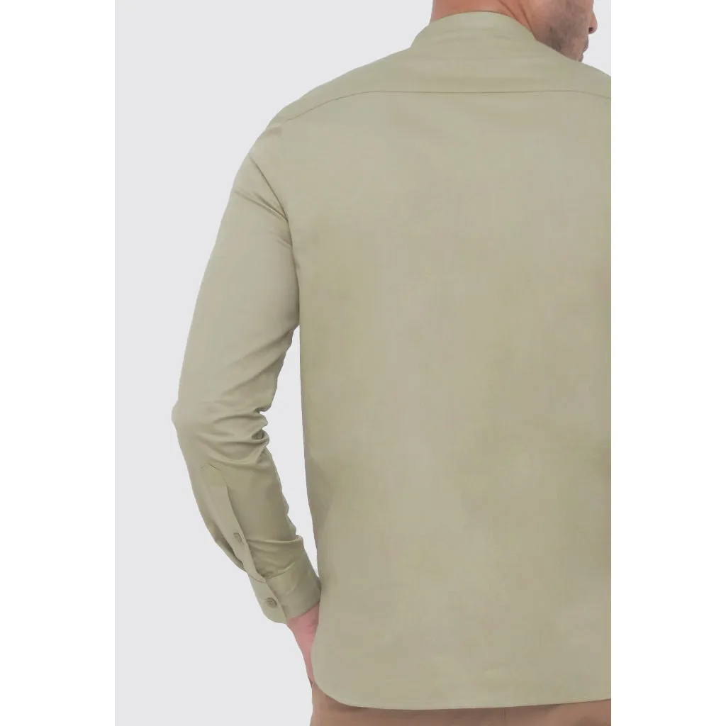 MOC Kemeja Lengan Panjang Pria NADEED - SAGE