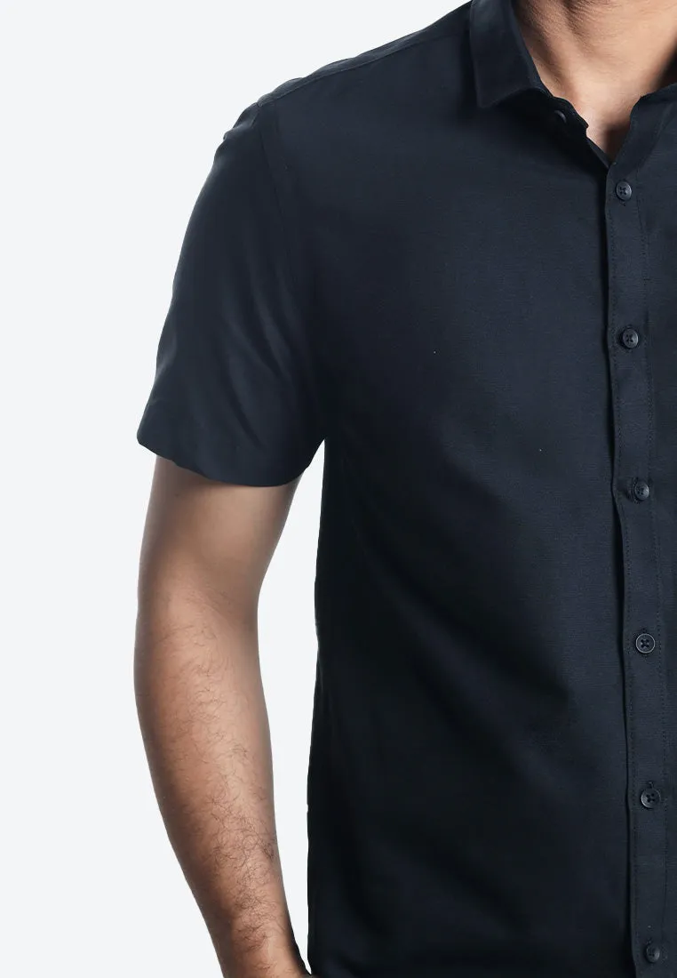 MOC Kemeja Lengan Pendek Pria ARCHIE B-BLACK