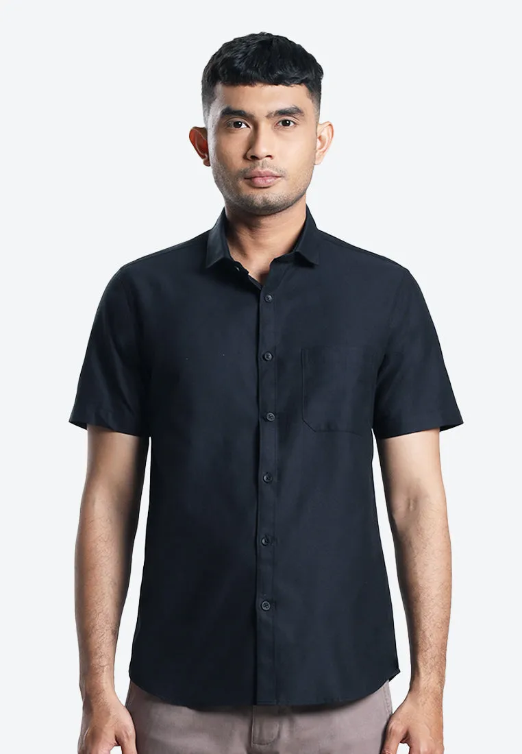 MOC Kemeja Lengan Pendek Pria ARCHIE B-BLACK