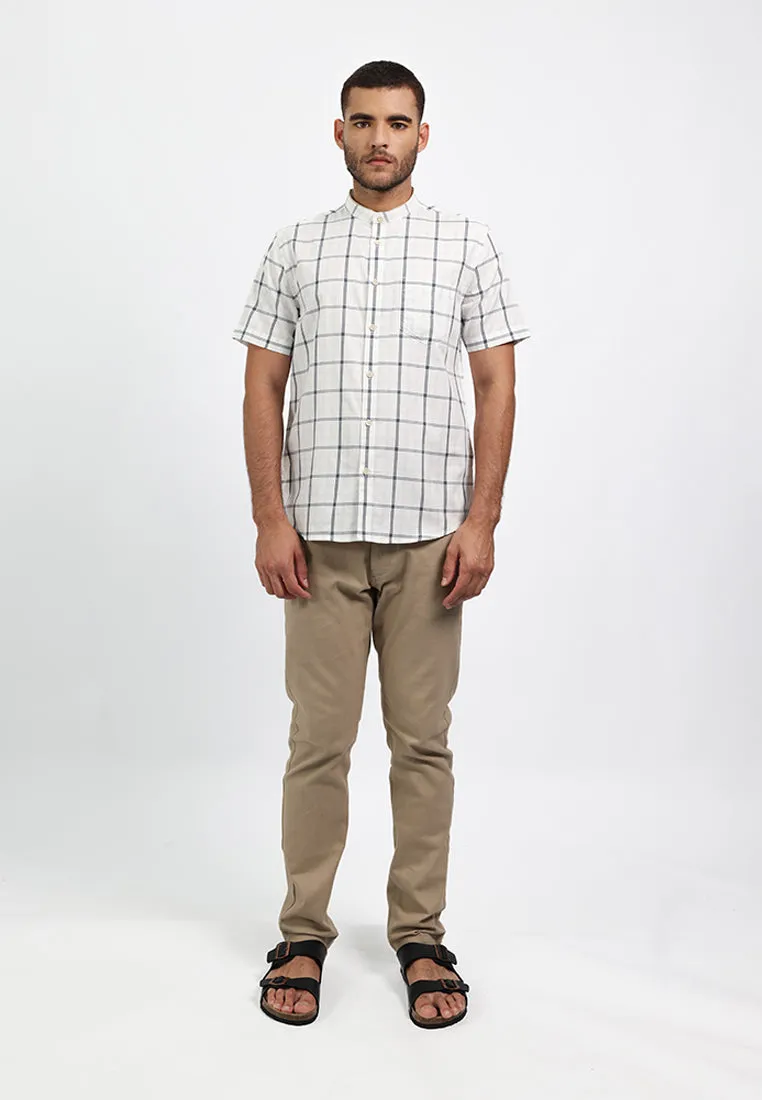 MOC Kemeja Lengan Pendek Pria FAHMI - WHITE