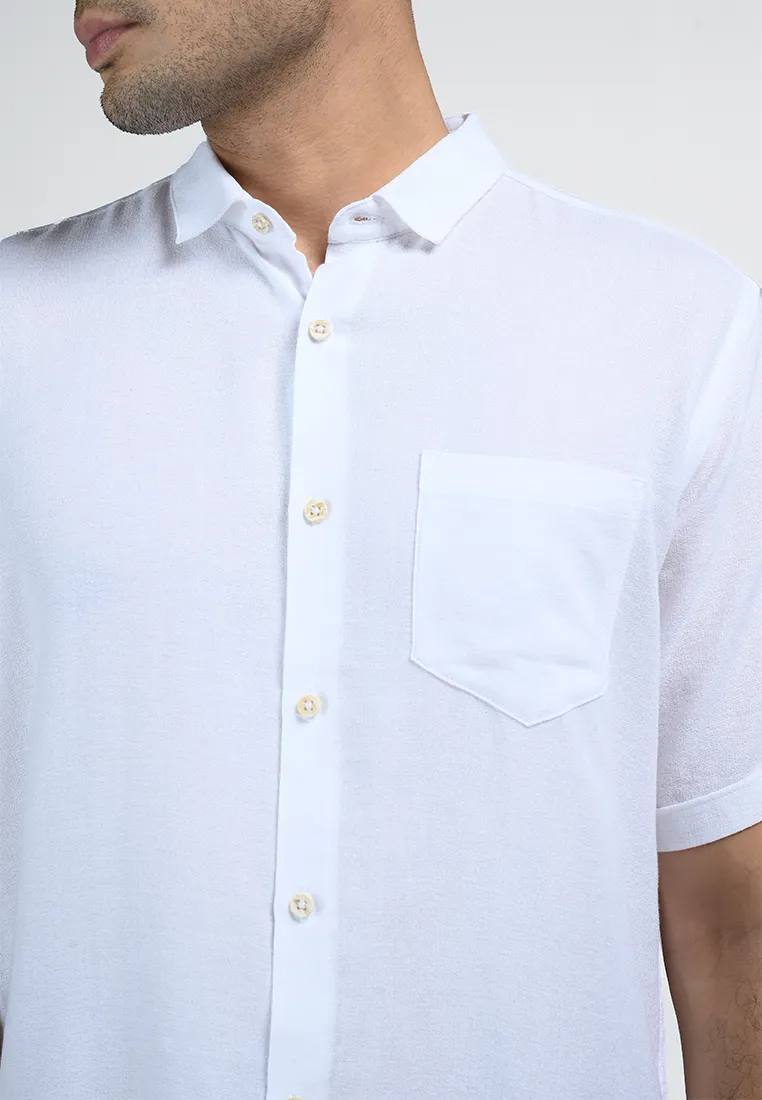 MOC Kemeja Lengan Pendek Pria OSVALDO-WHITE