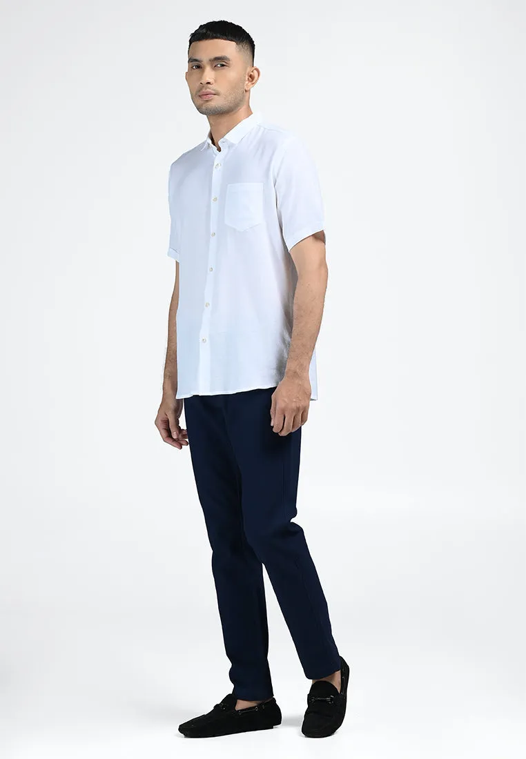MOC Kemeja Lengan Pendek Pria OSVALDO-WHITE